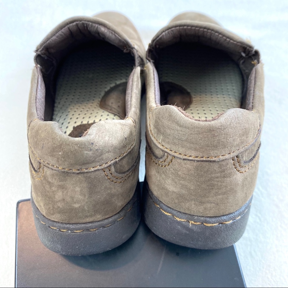 Born Phoebe Nubuck Taupe Slip On Loafers - Picture 10 of 15